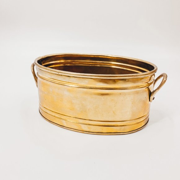 Mini Brass Decorative Metal Bin Plants + Decor - Picture 2 of 6